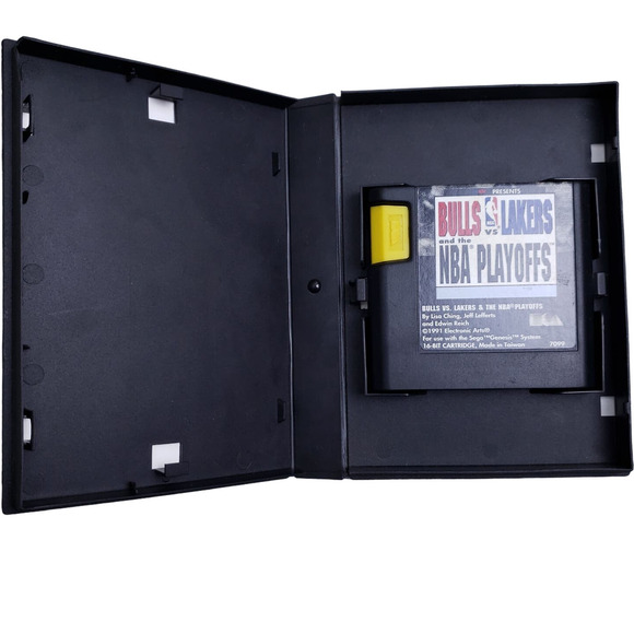 Bulls vs Lakers Sega Genesis 1991 In Box No Manual Vintage NBA Playoffs Game - Picture 3 of 4